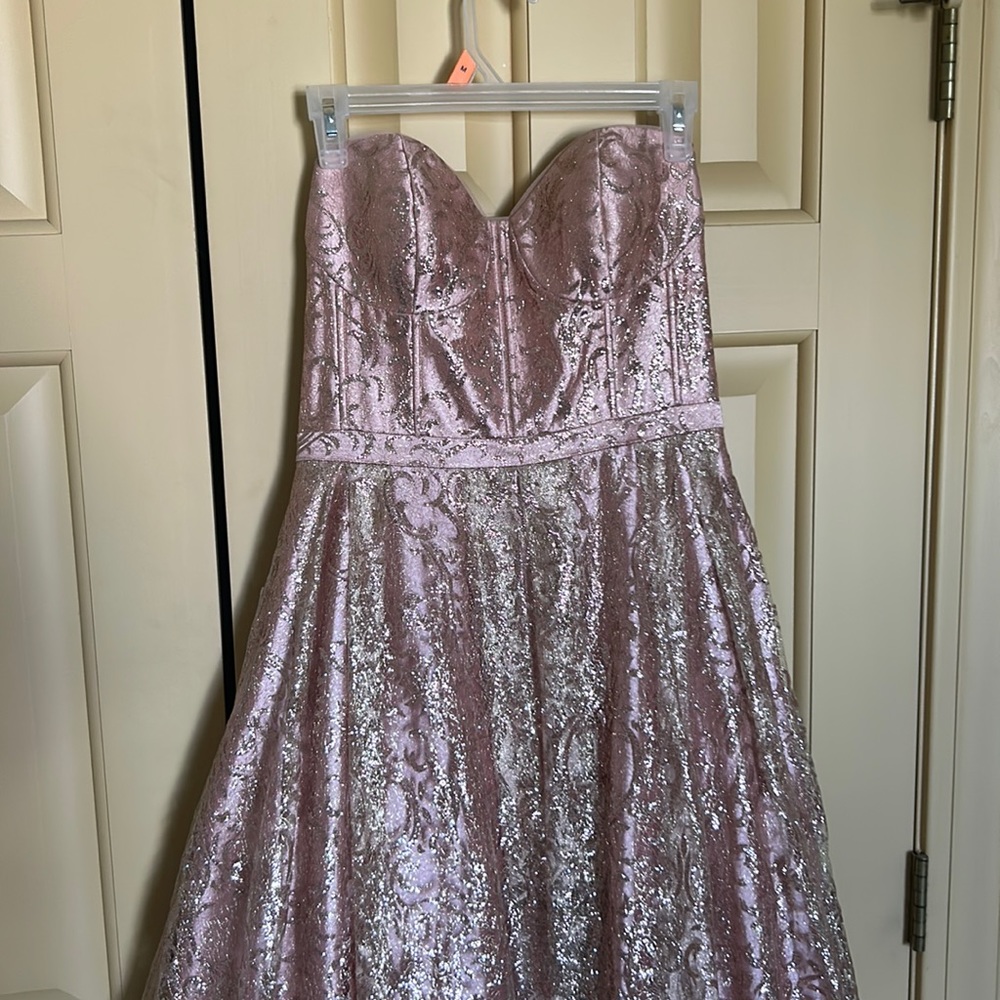 Pink and gold ballgown